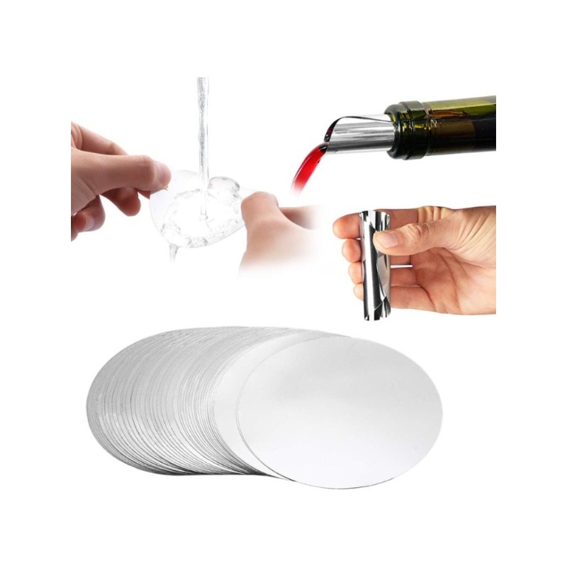 Speed Pourer Cap - 50/100/150/200Pcs 3 Inch Silver Wine Pourer