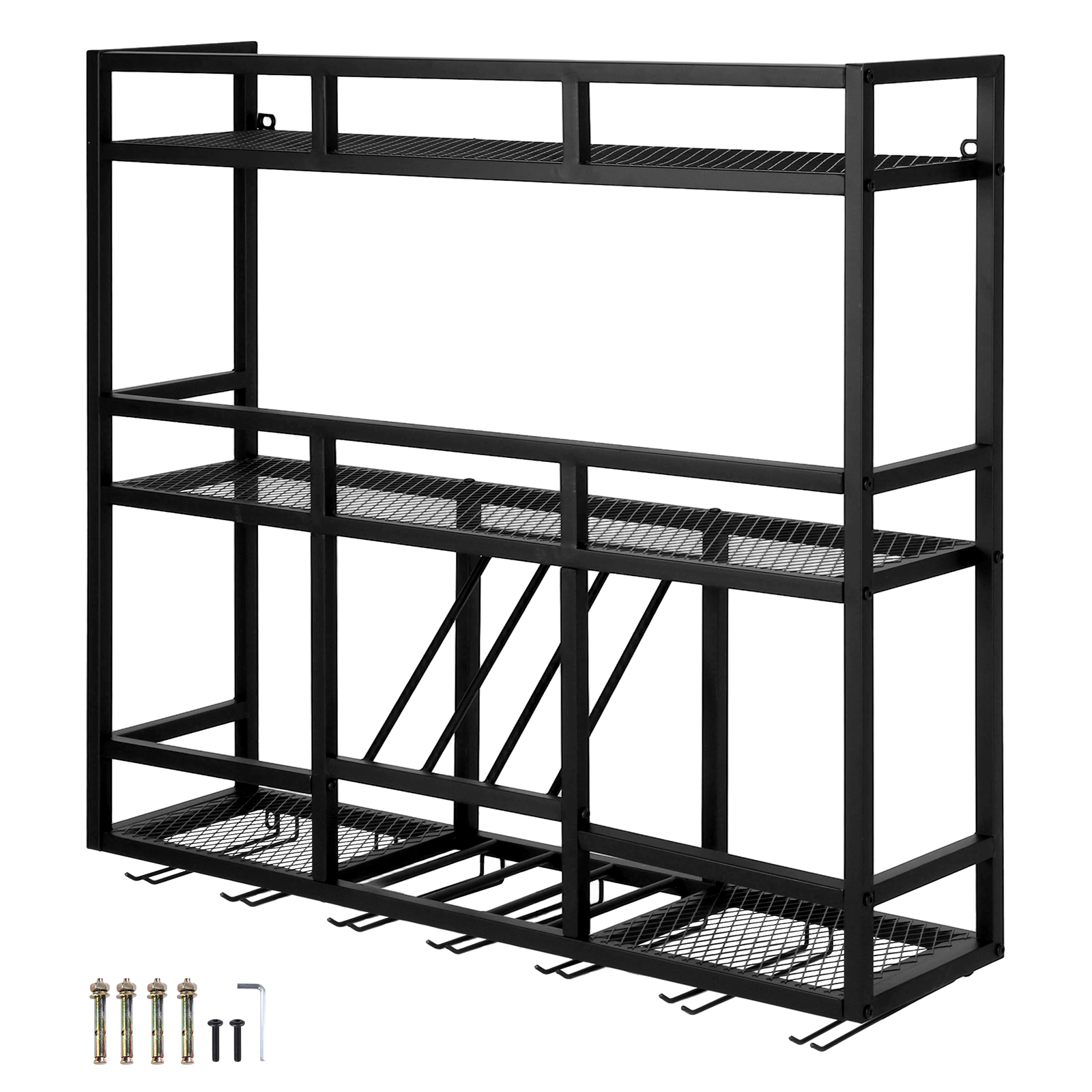 Home Bar Shelf - 3 Tiers Wall Mounted Wine Rack