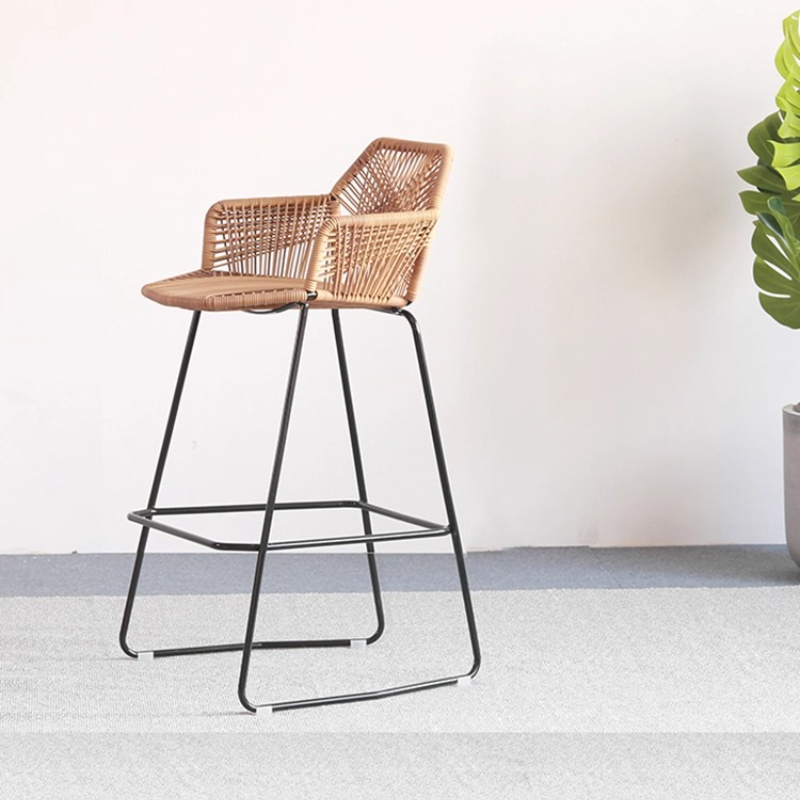 Scandinavian Rattan Bar Stool  - Home Bar Lounge reseña y precio