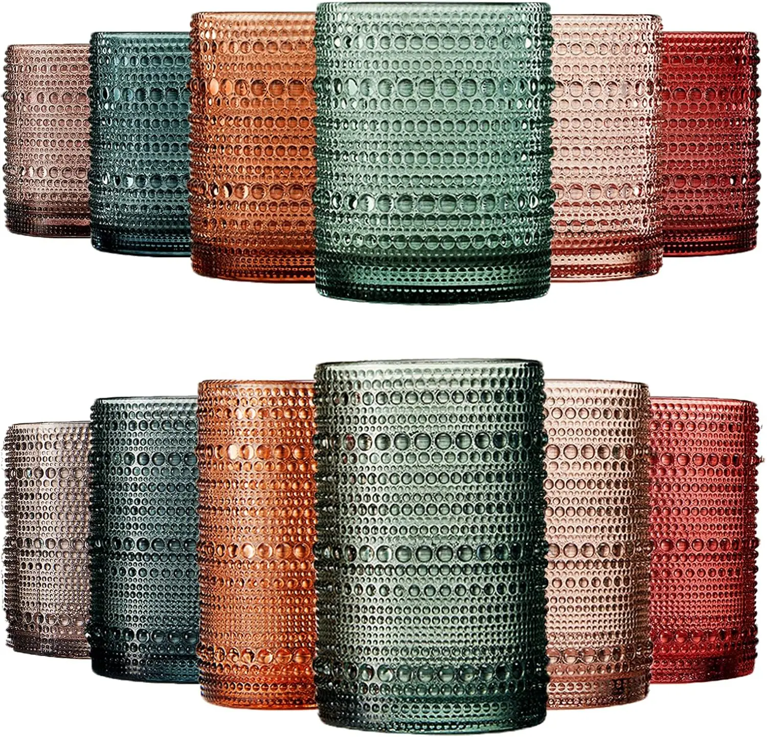 Hobnail Beaded Highball Drinki - Old Fashioned Glass reseña y precio