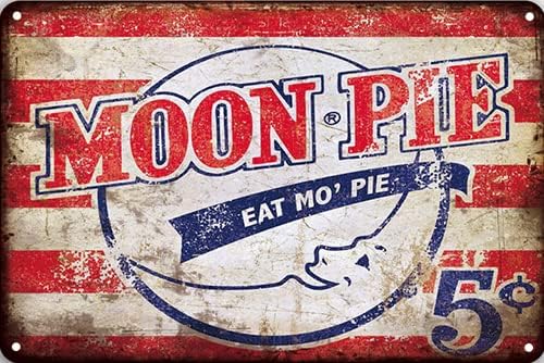 CN-Tin Sign Food Moonpie Eat D - Home Bar Lounge reseña y precio