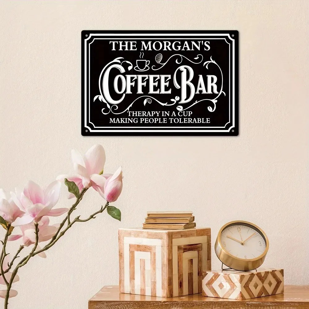 1PC Custom Text The Morgan's C - Home Bar And Kitchen reseña y precio