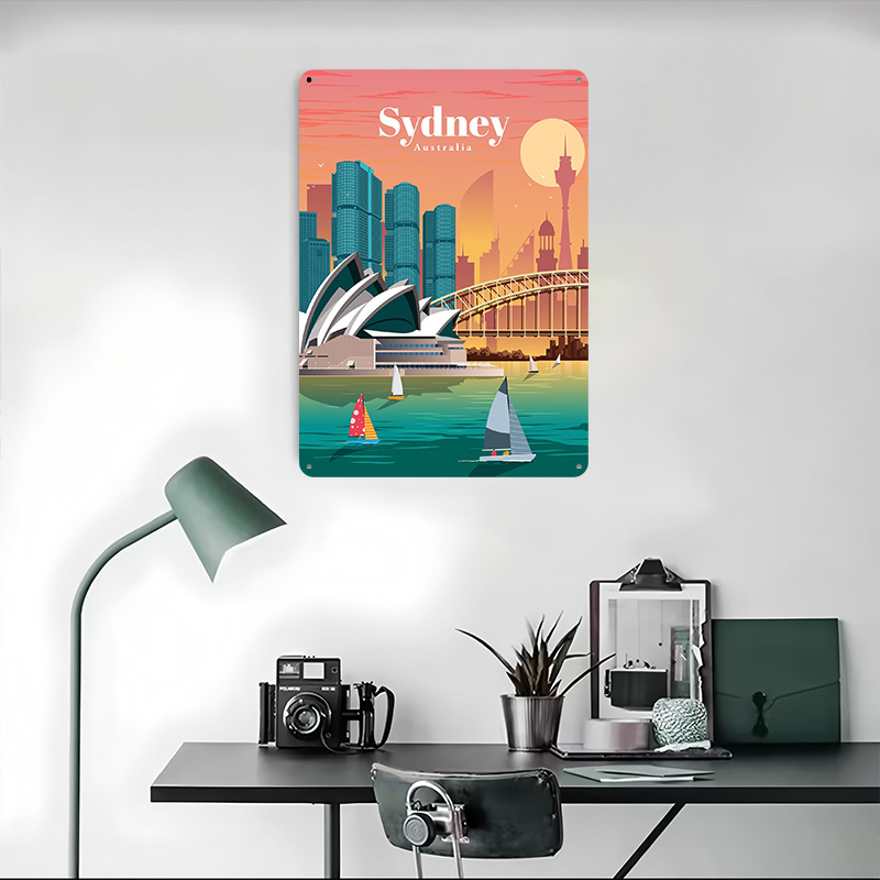 Sydney Poster Wall Art Retro V - Home Bar Sydney reseña y precio