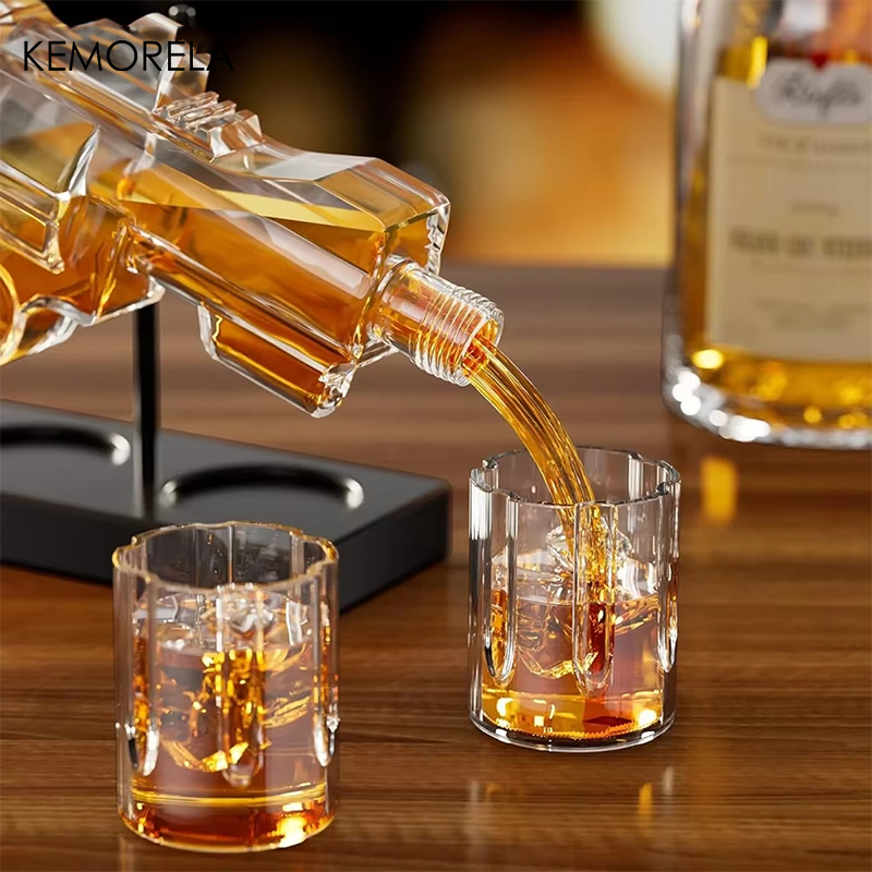 KEMORELA Revolver Glass Decant - Home Bar Setup reseña y precio