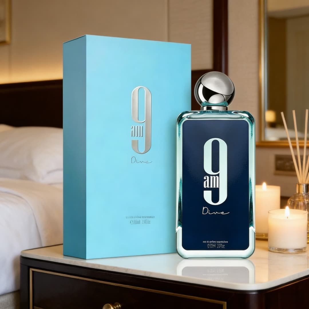 9am Dive EDP | Sleek blue glas - Home Bar Accessories reseña y precio