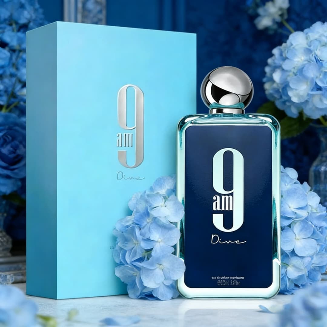 9am Dive EDP | Sleek blue glas - Home Bar Accessories reseña y precio