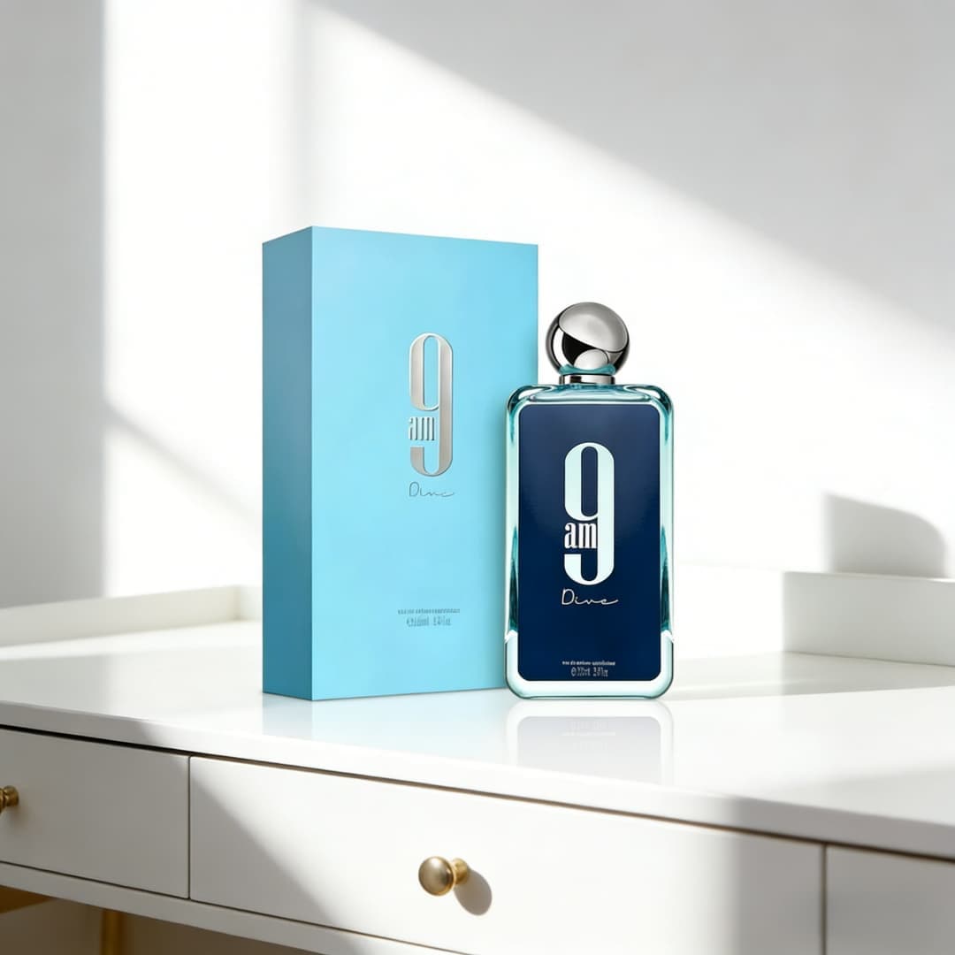 9am Dive EDP | Sleek blue glas - Home Bar Accessories reseña y precio