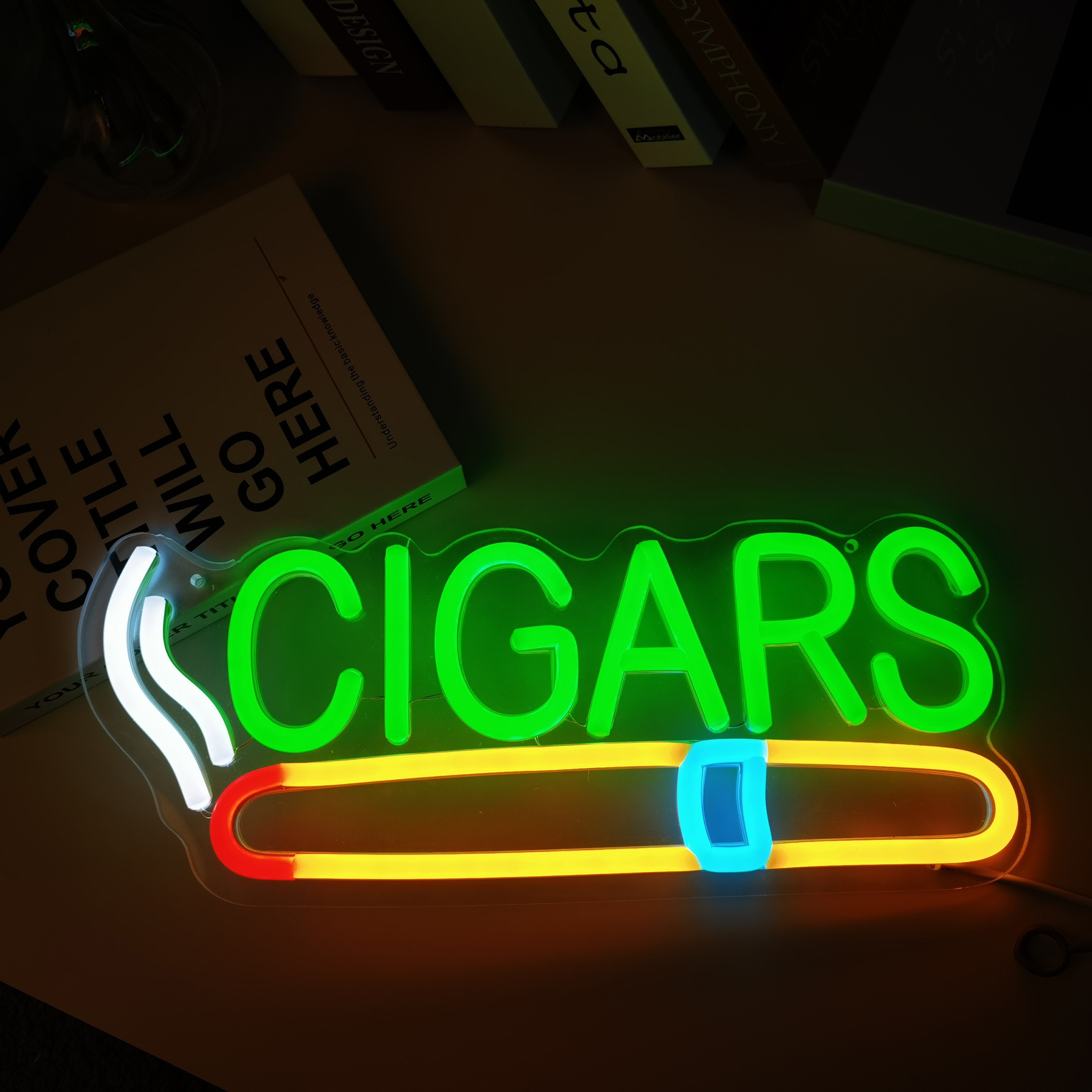Cigar Shop Neon Sign, For Home - Home Bar Lounge reseña y precio
