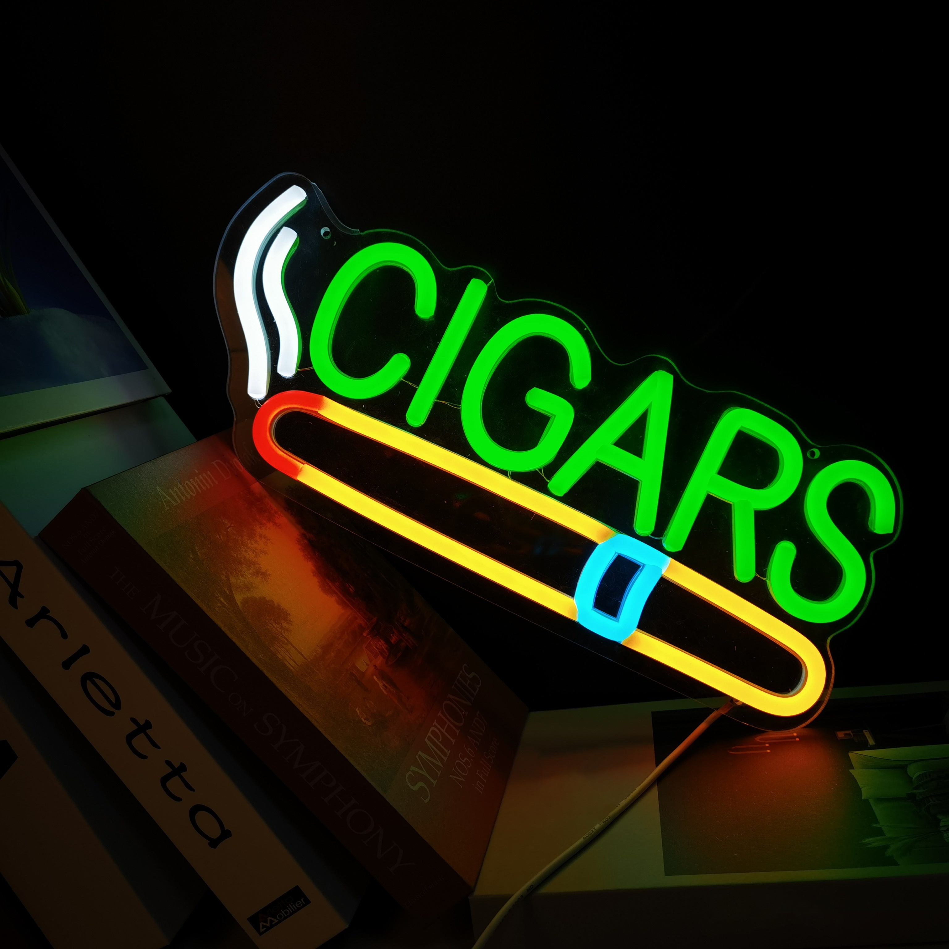 Cigar Shop Neon Sign, For Home - Home Bar Lounge reseña y precio