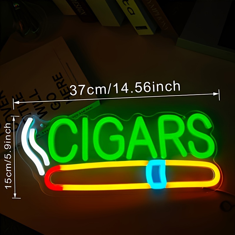 Cigar Shop Neon Sign, For Home - Home Bar Lounge reseña y precio