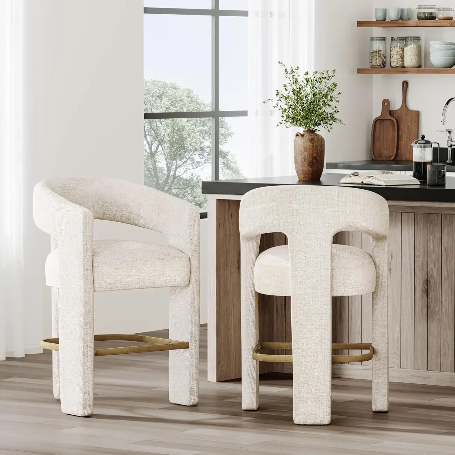 Jofran Upholstered Counter Sto - Home Bar And Counter reseña y precio