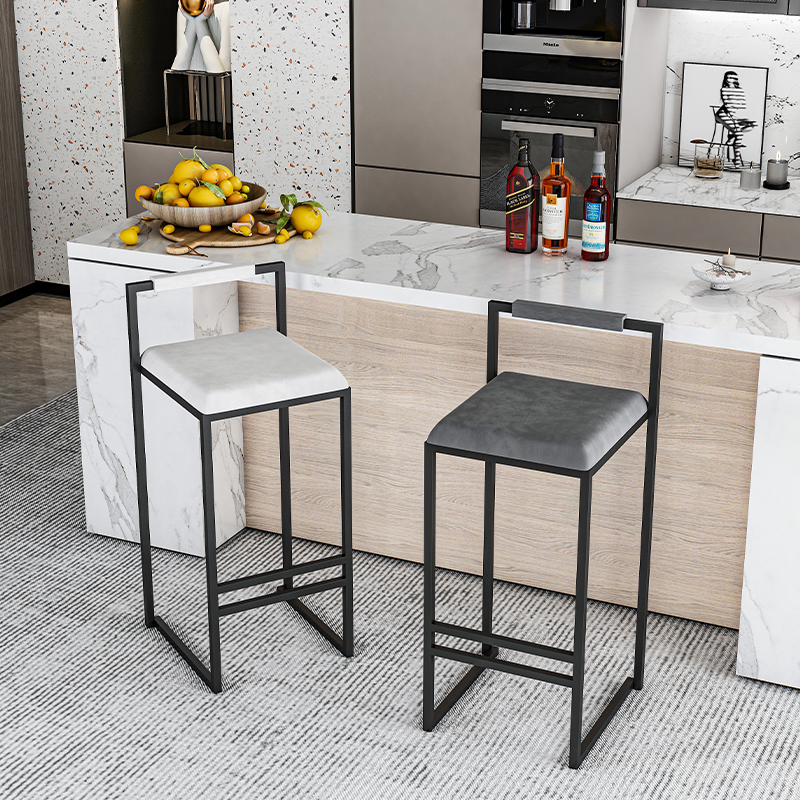 Nordic Velvet Black Bar Chairs - Home Bar Lounge reseña y precio