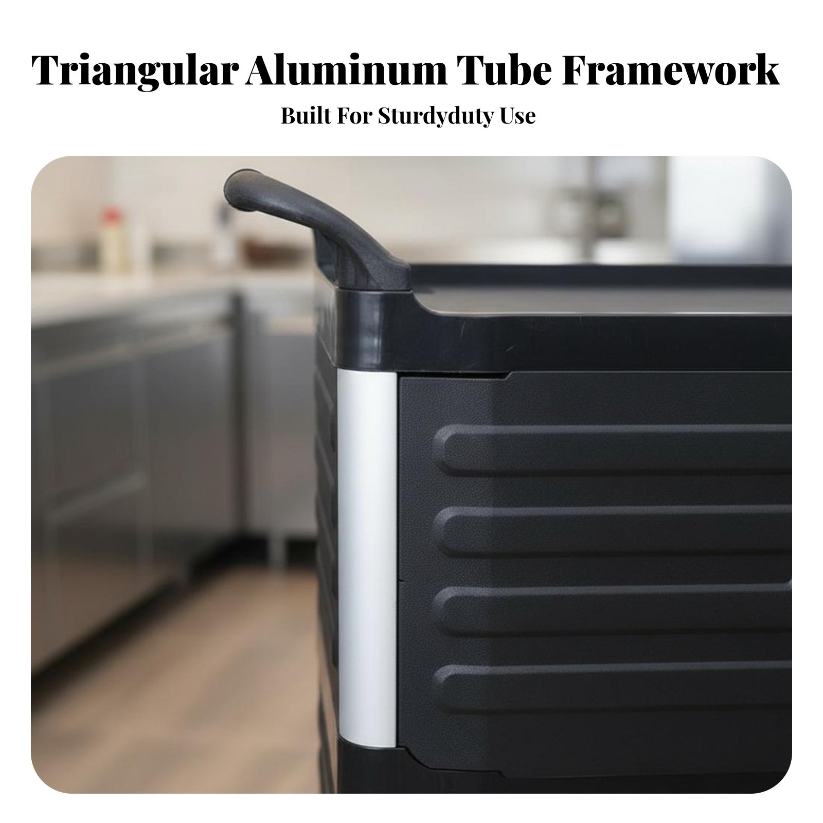 3-Tier utility Cart with caste - Home Bar Shelf reseña y precio