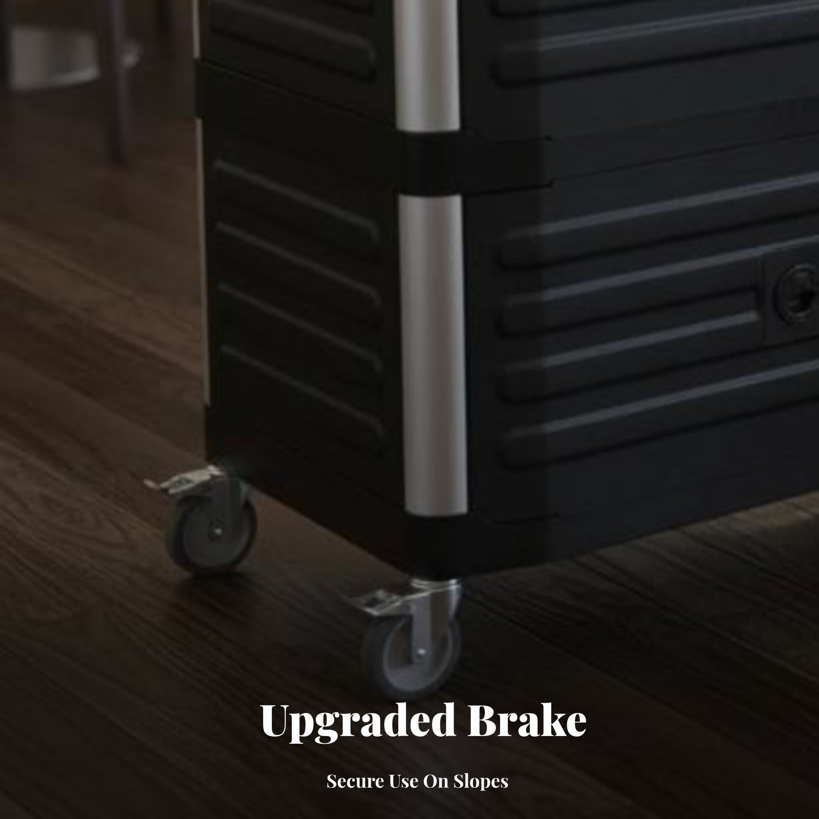3-Tier utility Cart with caste - Home Bar Shelf reseña y precio