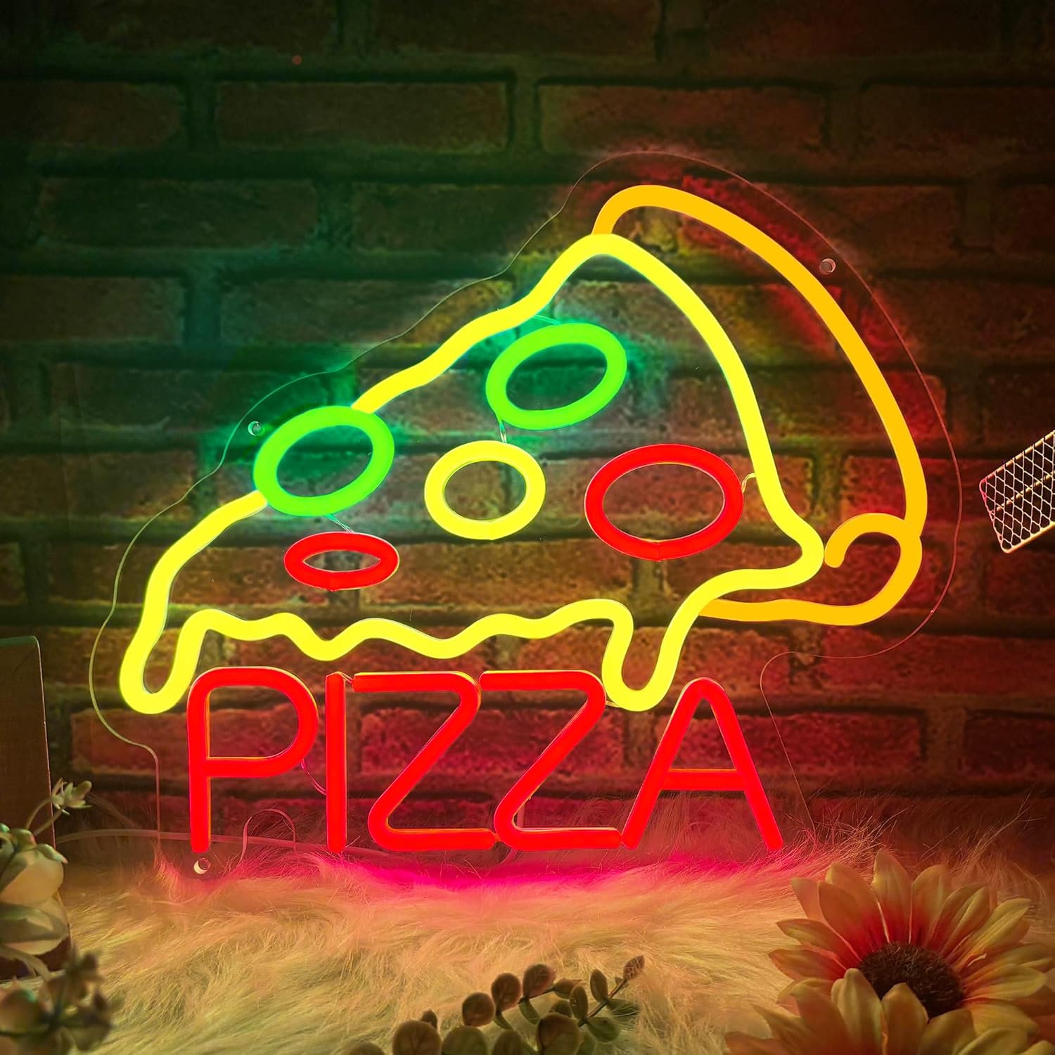 Pizza Neon Sign Business USB L - Home Bar And Kitchen reseña y precio