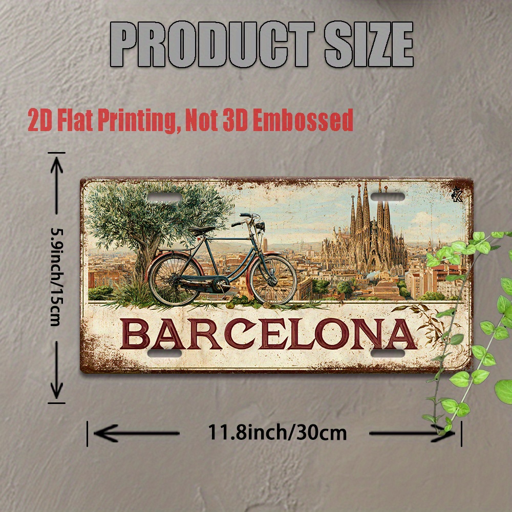2D Flat, 1 Piece Vintage Metal - Home Barcelona reseña y precio