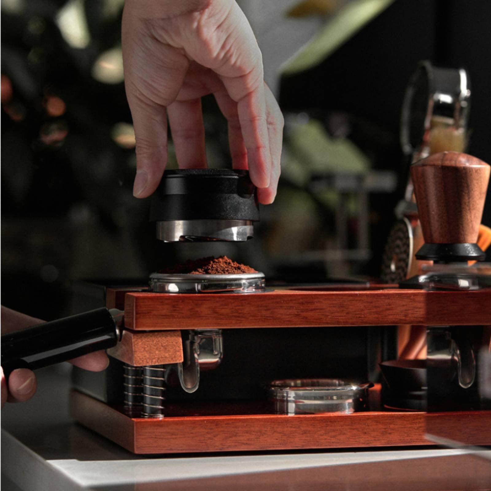 Wood Tamping Station Multi-Fun - Home Barista reseña y precio