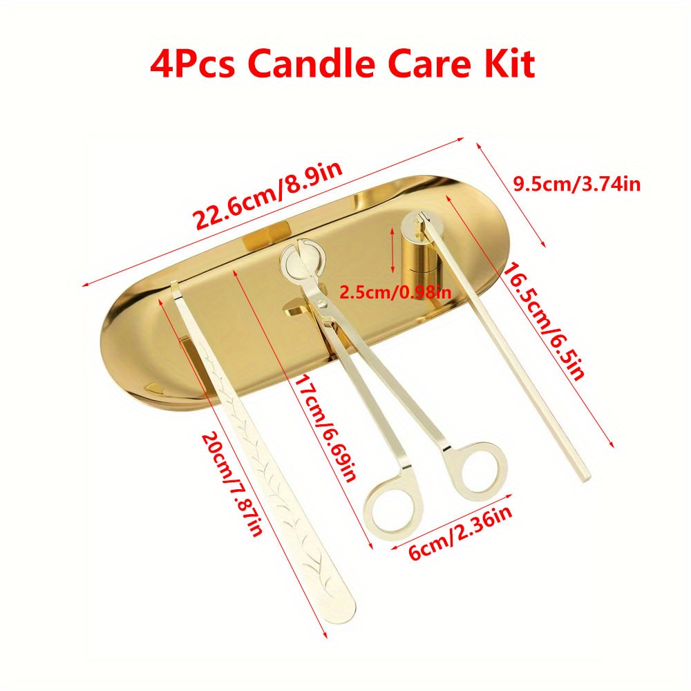 4pcs/set Luxury Candle Care Ki - Home Barbershop reseña y precio