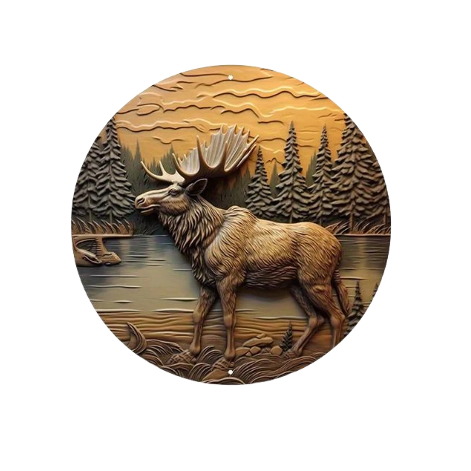 Round Metal Tin Sign Art Paint - Home Bar Cafe reseña y precio
