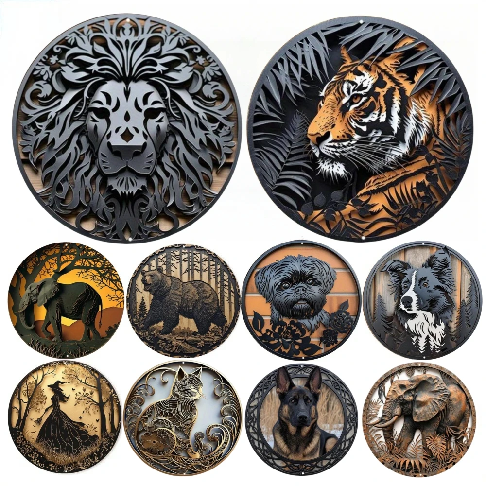 Round Metal Tin Sign Art Paint - Home Bar Cafe reseña y precio