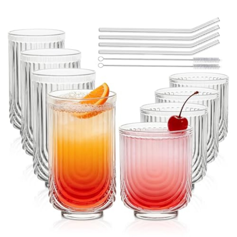 Water Drinking Glasses Set of  - Highball Glass Set reseña y precio