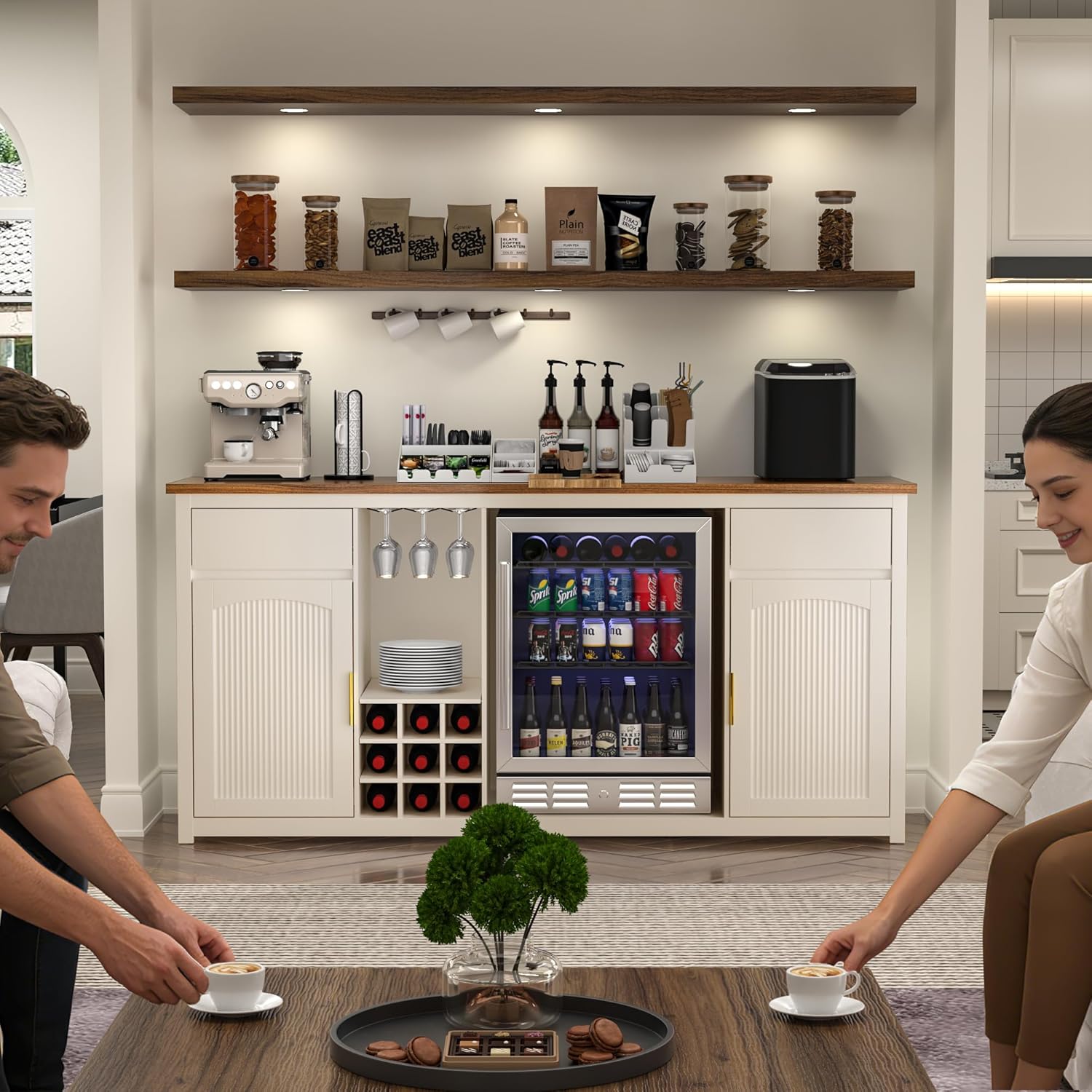 Extra Long Bar Cabinet Fridge  - Home Bar And Fridge reseña y precio