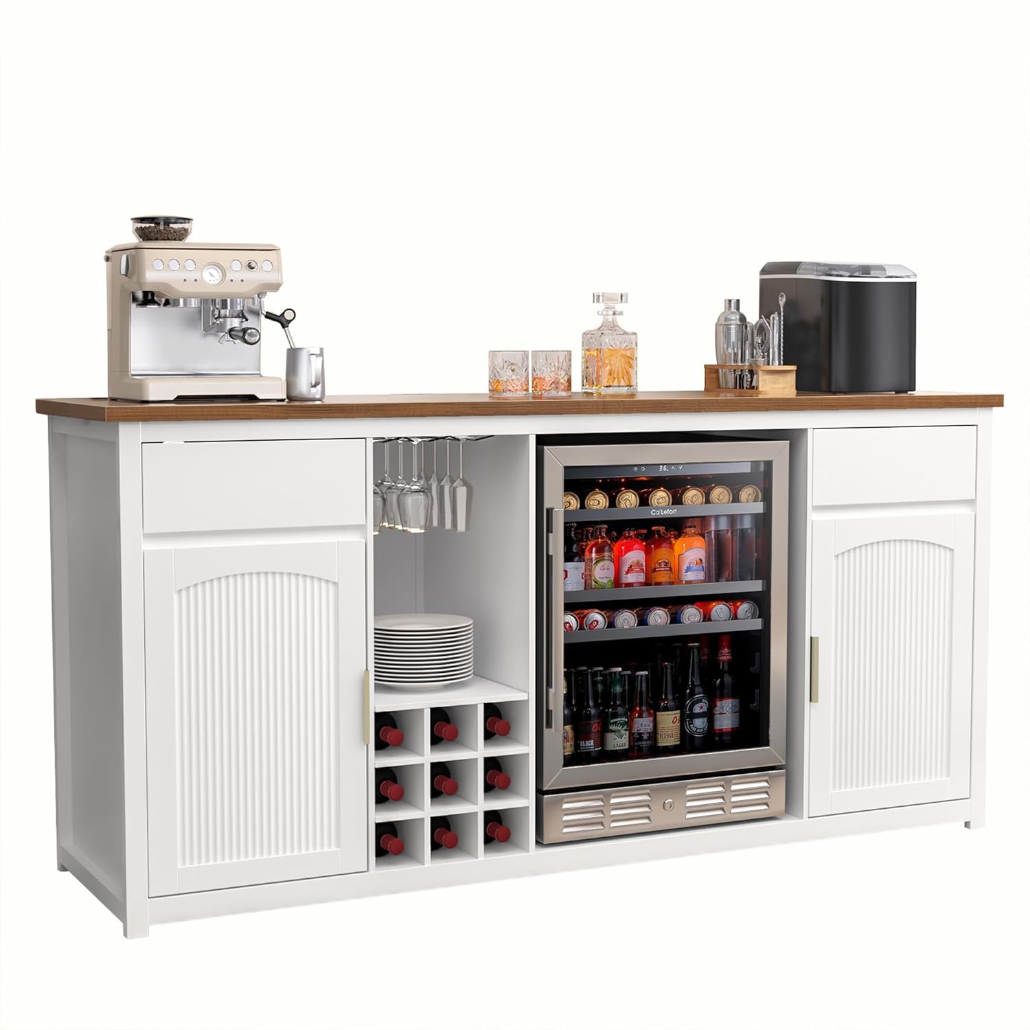 Extra Long Bar Cabinet Fridge  - Home Bar And Fridge reseña y precio