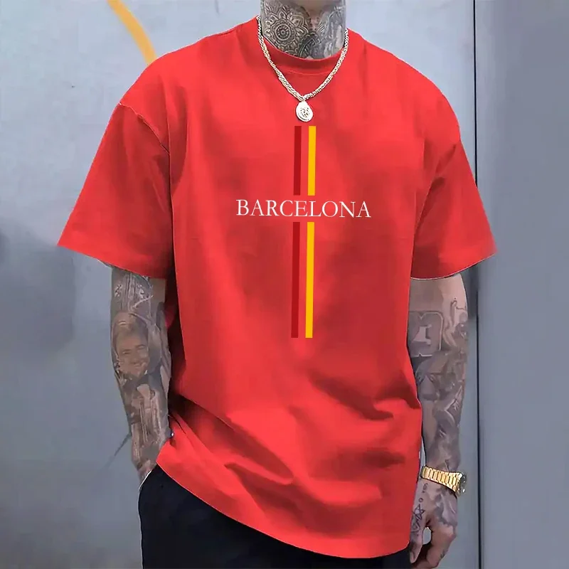 Barcelona Men's Cotton T-shirt - Home Barcelona reseña y precio