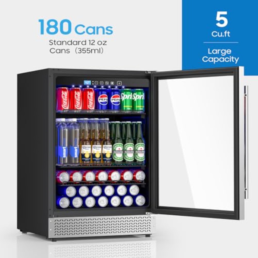 24 Inch Beverage Refrigerator  - Home Bar And Kitchen reseña y precio