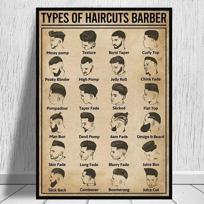 Retro Types Of Haircuts Barber - Home Barbershop reseña y precio