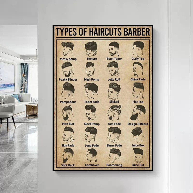 Retro Types Of Haircuts Barber - Home Barbershop reseña y precio