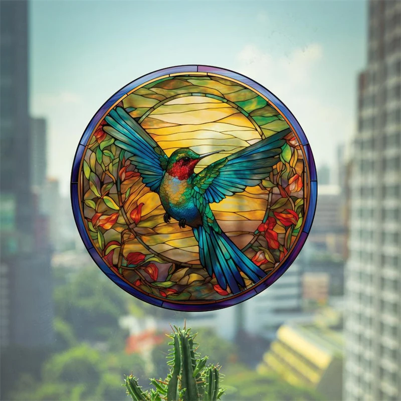 Retro Colorful Stained Humming - Old Fashioned Glass reseña y precio