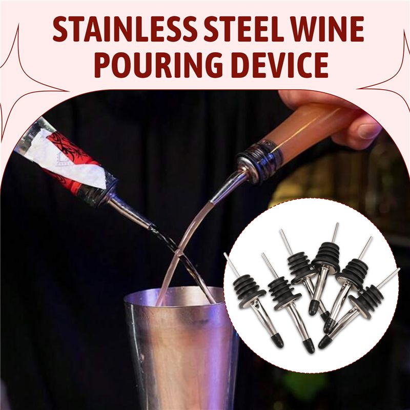 AB46-6Pcs Stainless Steel Pour - Speed Pourer Cap reseña y precio