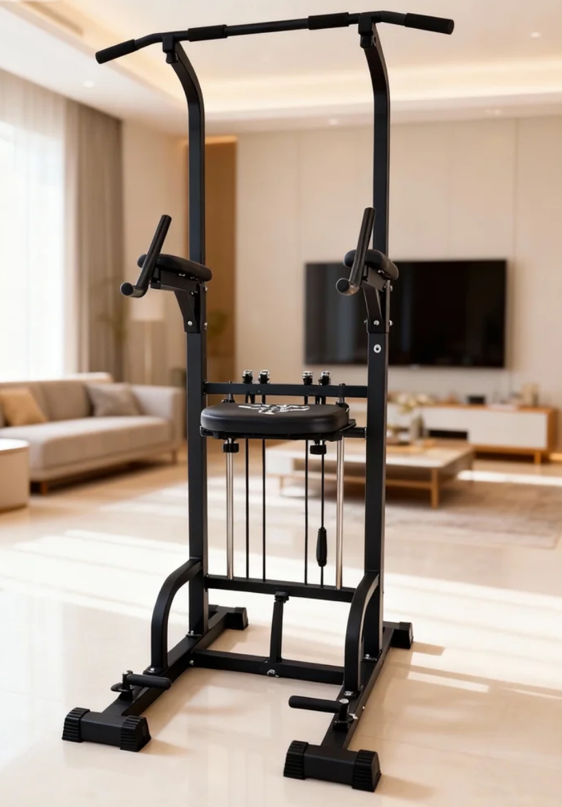 Power Tower Pull-Up Dip Statio - Home Bar Setup reseña y precio