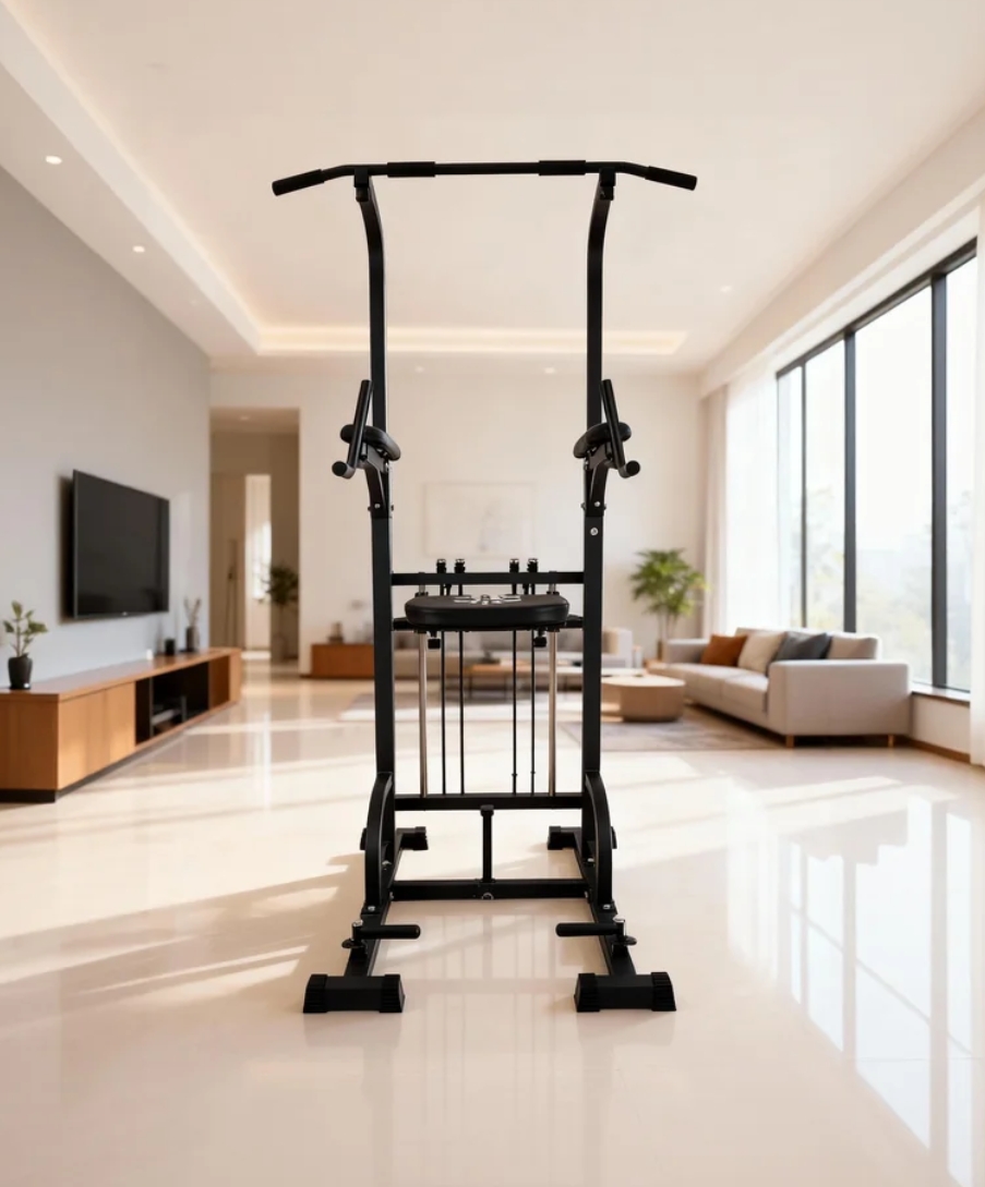 Power Tower Pull-Up Dip Statio - Home Bar Setup reseña y precio