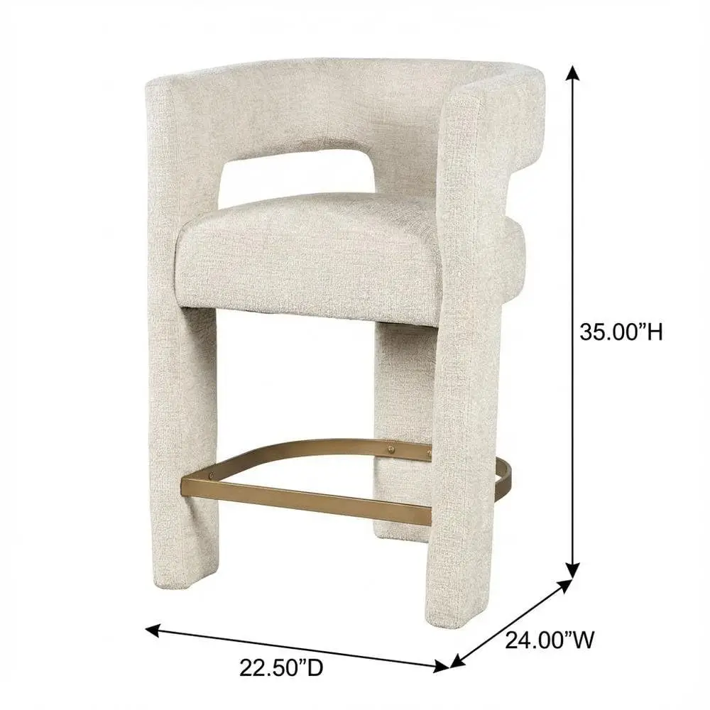 Gwen Natural Upholstered Count - Home Bar Seating reseña y precio