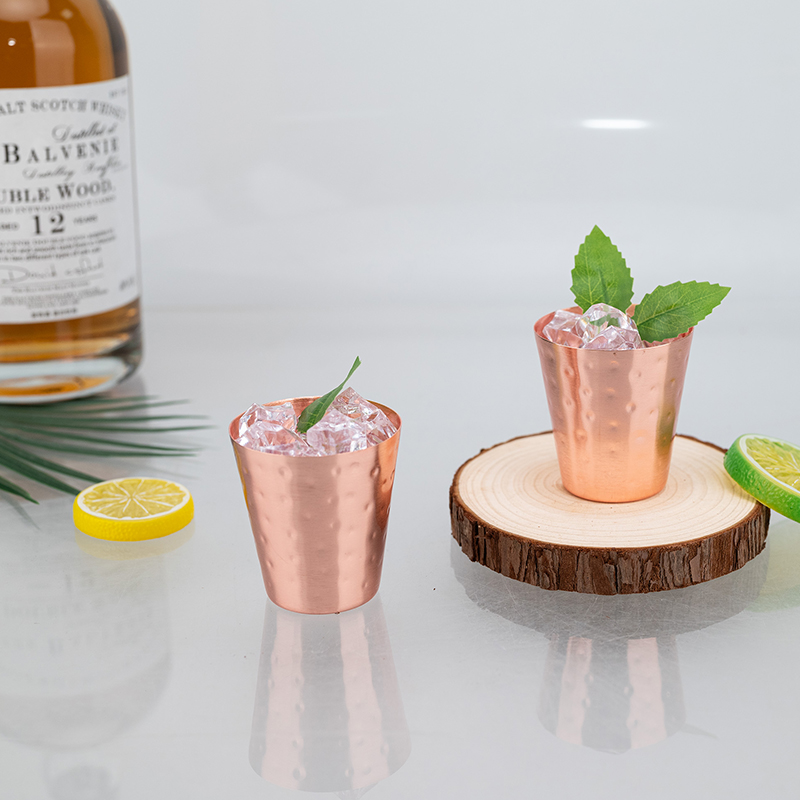 Hammered Pure Copper Shot Glas - Mule Copper Mug reseña y precio