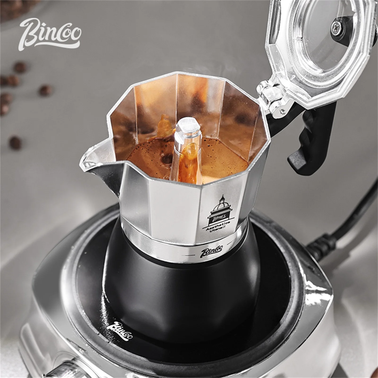 BINCOO Double Valve Moka Pot，E - Home Barista reseña y precio