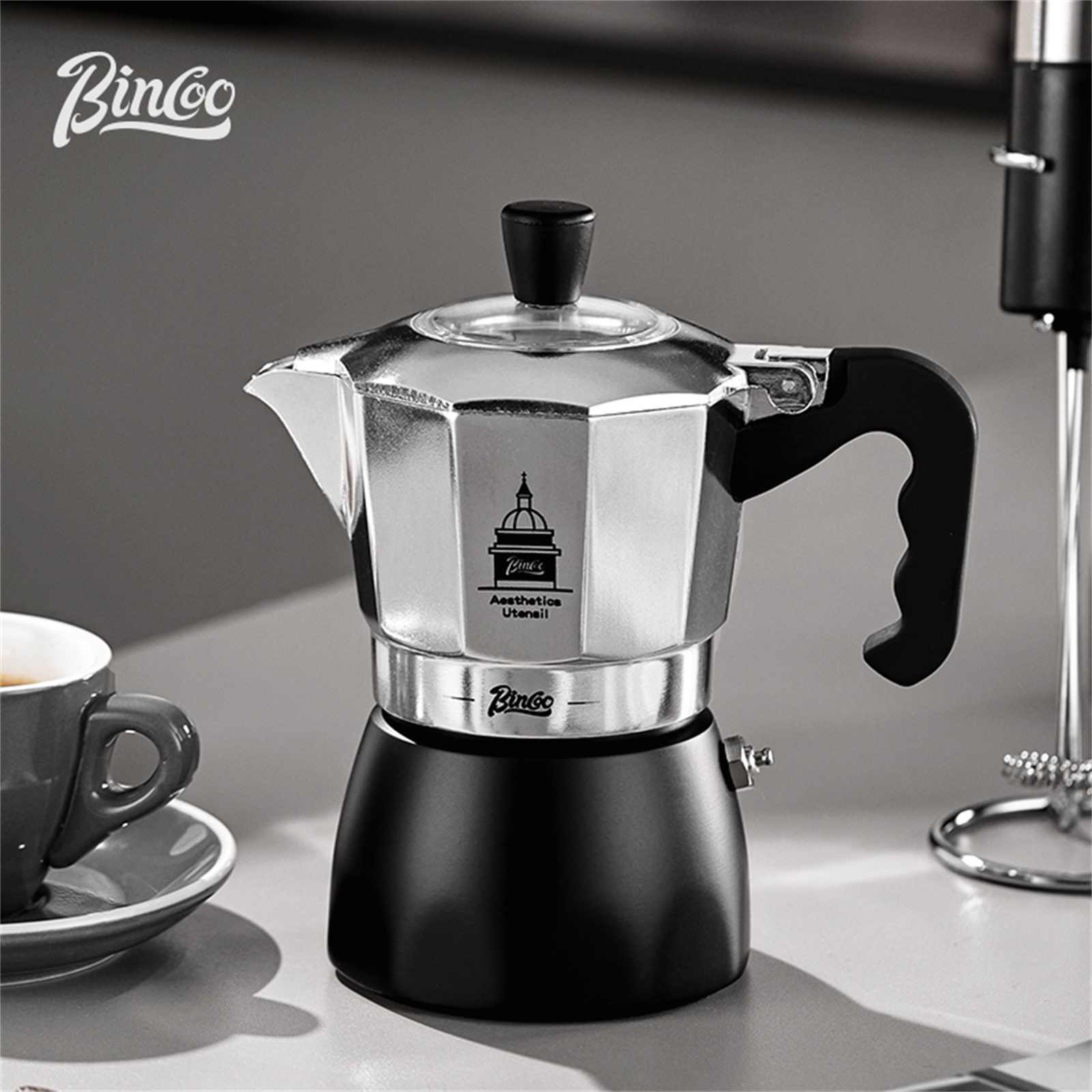 BINCOO Double Valve Moka Pot，E - Home Barista reseña y precio