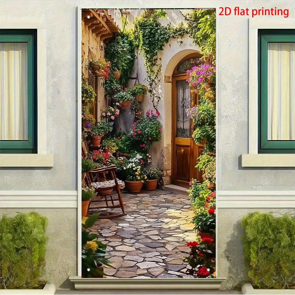 2D flat banner door curtain fe - Home Bargains reseña y precio