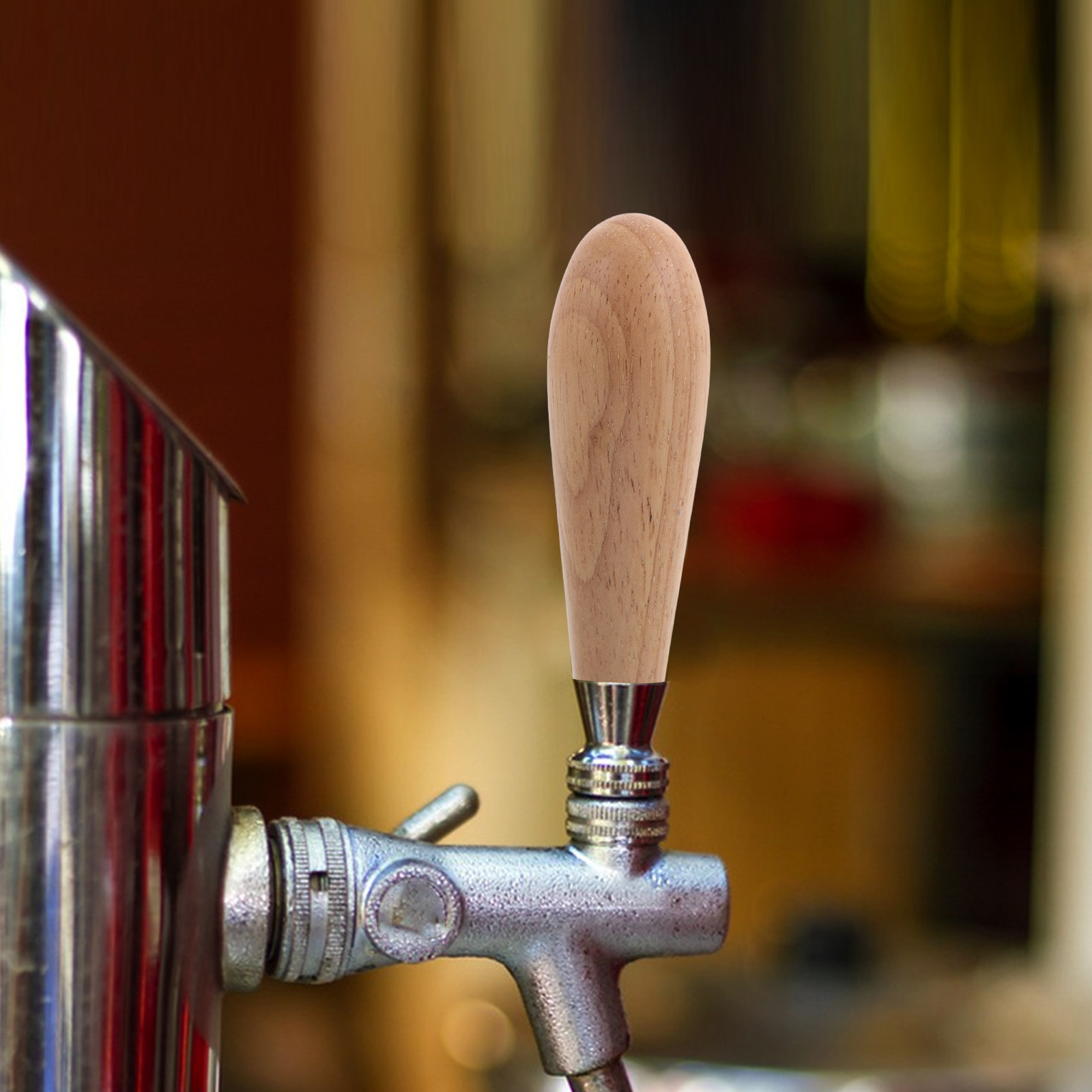 Rustic Wooden Draft Beer Tap H - Home Bar Setup reseña y precio