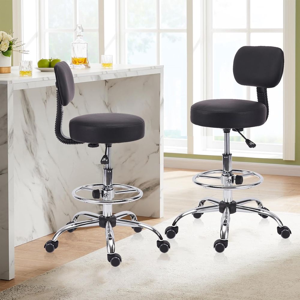 Adjustable Swivel Bar Stool wi - Home Bar And Kitchen reseña y precio