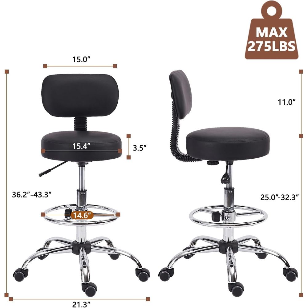 Adjustable Swivel Bar Stool wi - Home Bar And Kitchen reseña y precio
