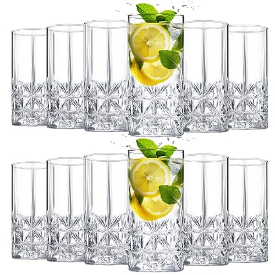Set of 12 Tall Highball Glasse - Highball Glass Set reseña y precio