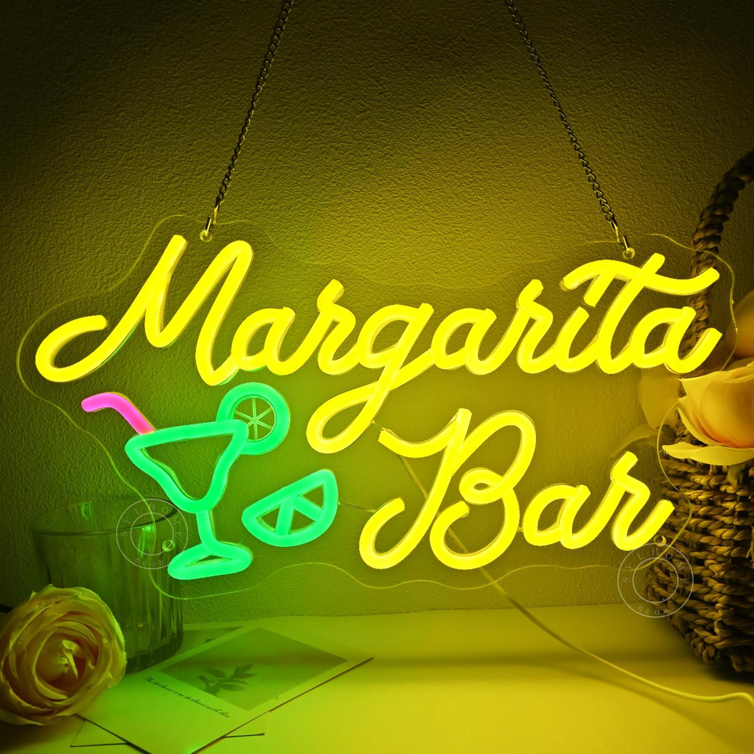 Margarita Bar Neon Sign Dimmab - Home Bar And Kitchen reseña y precio