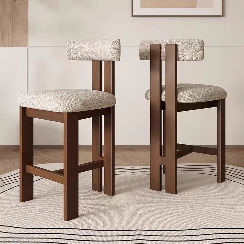 Nordic Bar Stool Solid Wood Hi - Home Bar Seating reseña y precio