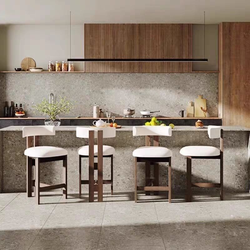 Nordic Bar Stool Solid Wood Hi - Home Bar Seating reseña y precio
