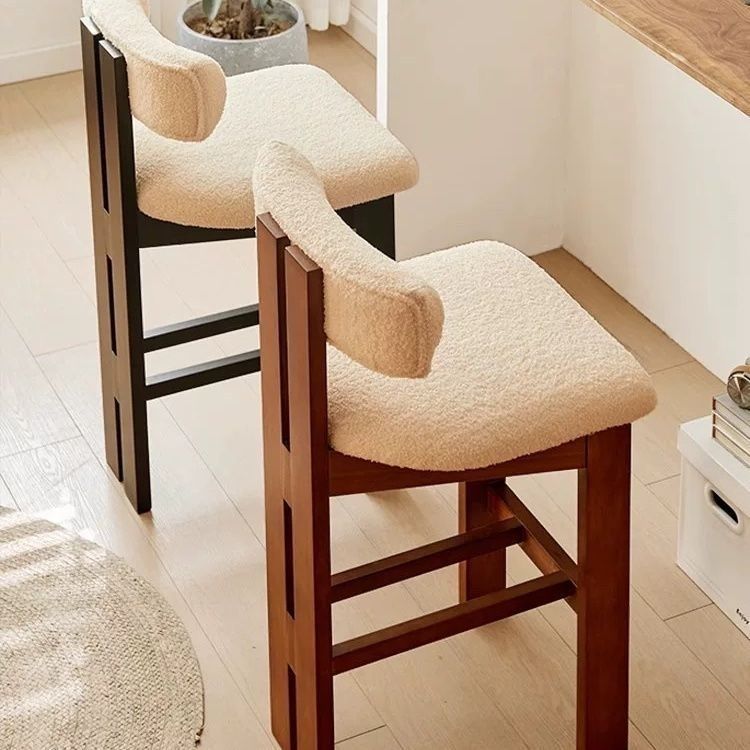 Nordic Bar Stool Solid Wood Hi - Home Bar Seating reseña y precio