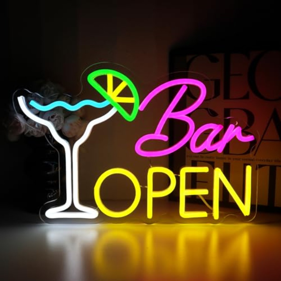 Sign for Business, Neon Open S - Home Bar Cafe reseña y precio