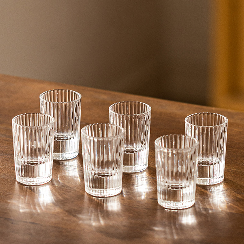 6pcs Set 20ml Striped Foreign  - Old Fashioned Glass reseña y precio